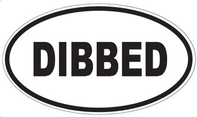 DIBBED - Oval Sticker