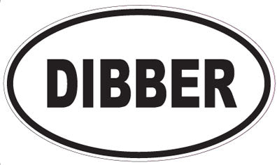 DIBBER - Oval Sticker
