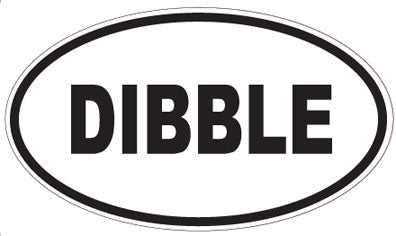 DIBBLE - Oval Sticker