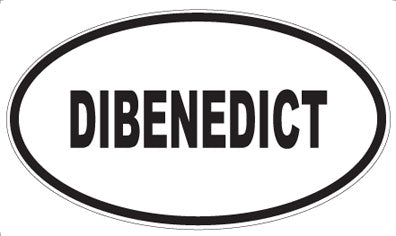 DIBENEDICT - Oval Sticker