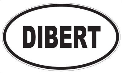 DIBERT - Oval Sticker
