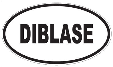 DIBLASE - Oval Sticker