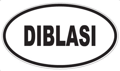 DIBLASI - Oval Magnet