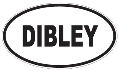 DIBLEY - Oval Sticker