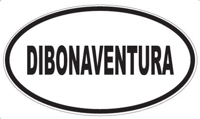 DIBONAVENTURA - Oval Sticker