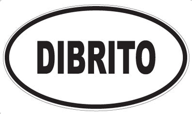 DIBRITO - Oval Magnet