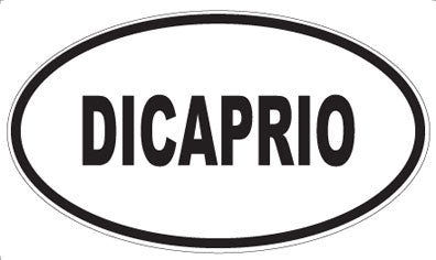 DICAPRIO - Oval Magnet