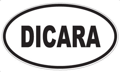 DICARA - Oval Sticker