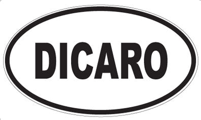 DICARO - Oval Sticker