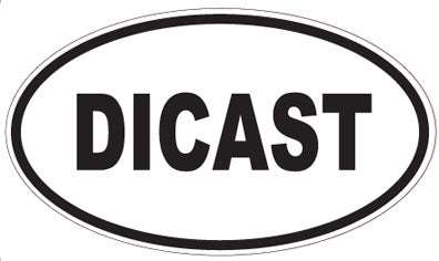 DICAST - Oval Sticker