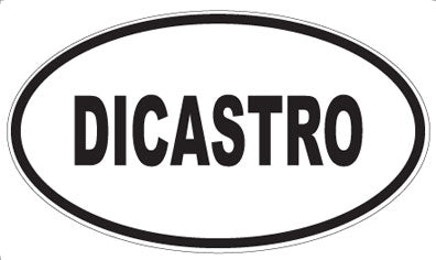 DICASTRO - Oval Sticker