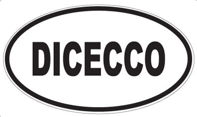 DICECCO - Oval Sticker