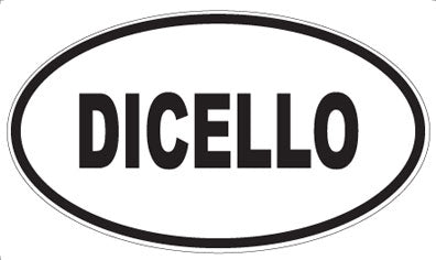 DICELLO - Oval Sticker