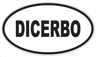 DICERBO - Oval Sticker
