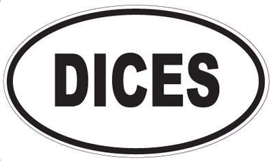 DICES - Oval Magnet