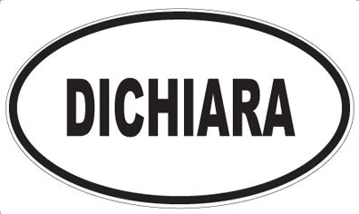 DICHIARA - Oval Sticker