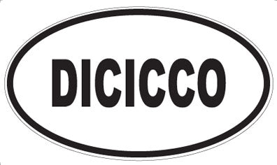 DICICCO - Oval Sticker