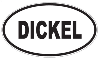 DICKEL - Oval Sticker