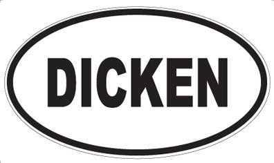 DICKEN - Oval Sticker