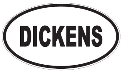 DICKENS - Oval Sticker