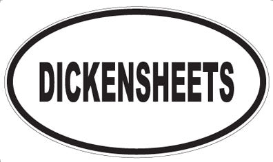 DICKENSHEETS - Oval Sticker