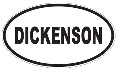DICKENSON - Oval Sticker