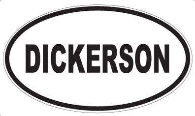 DICKERSON - Oval Magnet
