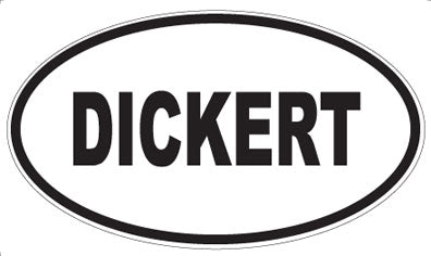 DICKERT - Oval Magnet