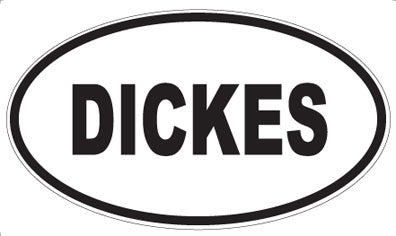 DICKES - Oval Sticker