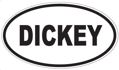 DICKEY - Oval Sticker