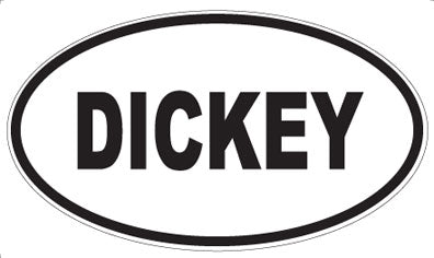 DICKEY - Oval Magnet
