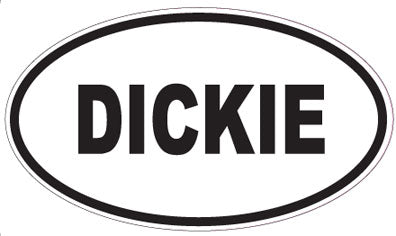 DICKIE - Oval Sticker