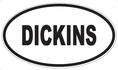 DICKINS - Oval Sticker