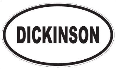 DICKINSON - Oval Magnet
