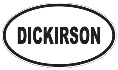 DICKIRSON - Oval Sticker