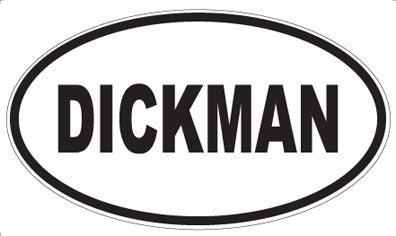 DICKMAN - Oval Sticker