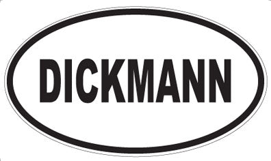 DICKMANN - Oval Sticker
