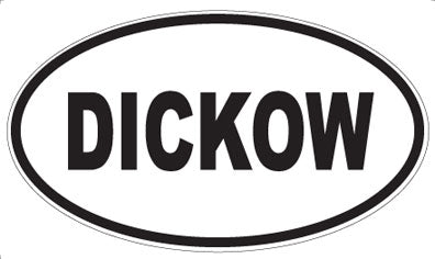 DICKOW - Oval Sticker
