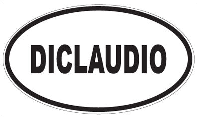 DICLAUDIO - Oval Sticker