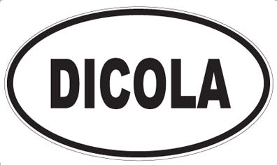 DICOLA - Oval Sticker