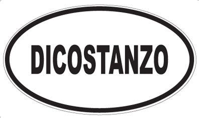 DICOSTANZO - Oval Magnet