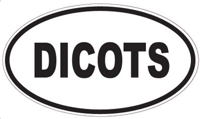 DICOTS - Oval Sticker