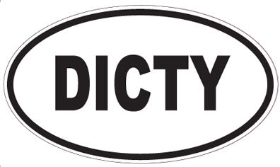 DICTY - Oval Sticker