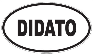 DIDATO - Oval Sticker