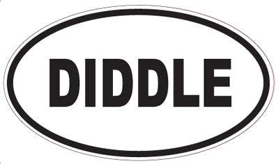 DIDDLE - Oval Sticker