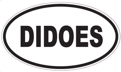 DIDOES - Oval Sticker