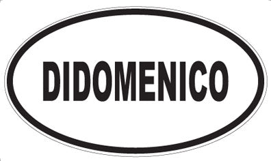 DIDOMENICO - Oval Sticker