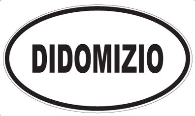 DIDOMIZIO - Oval Sticker