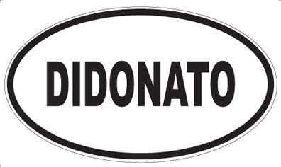 DIDONATO - Oval Magnet