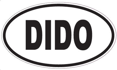 DIDO - Oval Sticker